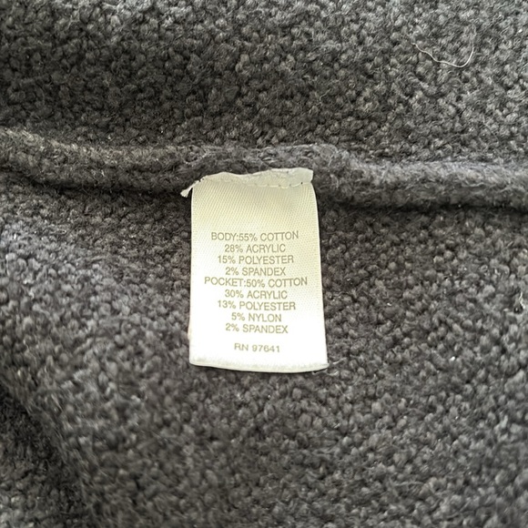 Unknown Brand, Soft Mid-Length Cardigan, Black Knit, XL - Picture 6 of 7